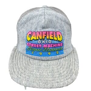 Vintage Street Machine Super Nationals Trucker Hat Cap Hot Rod Drag Racing 90s